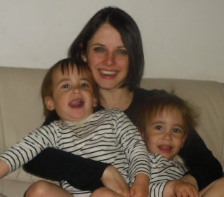 Beth Alexander with her sons, Samuel and Benji